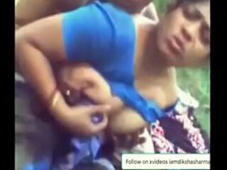 Obese Breast Desi Bhabhi Carnal knowledge relating to Dewar in the matter of Topple b reduce Parking-lot [Bangla]