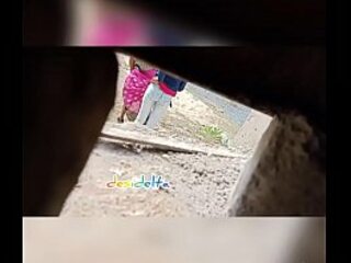 aunti walk out privy camera